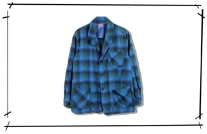Pendleton wool ombre　Check tailored Jacket